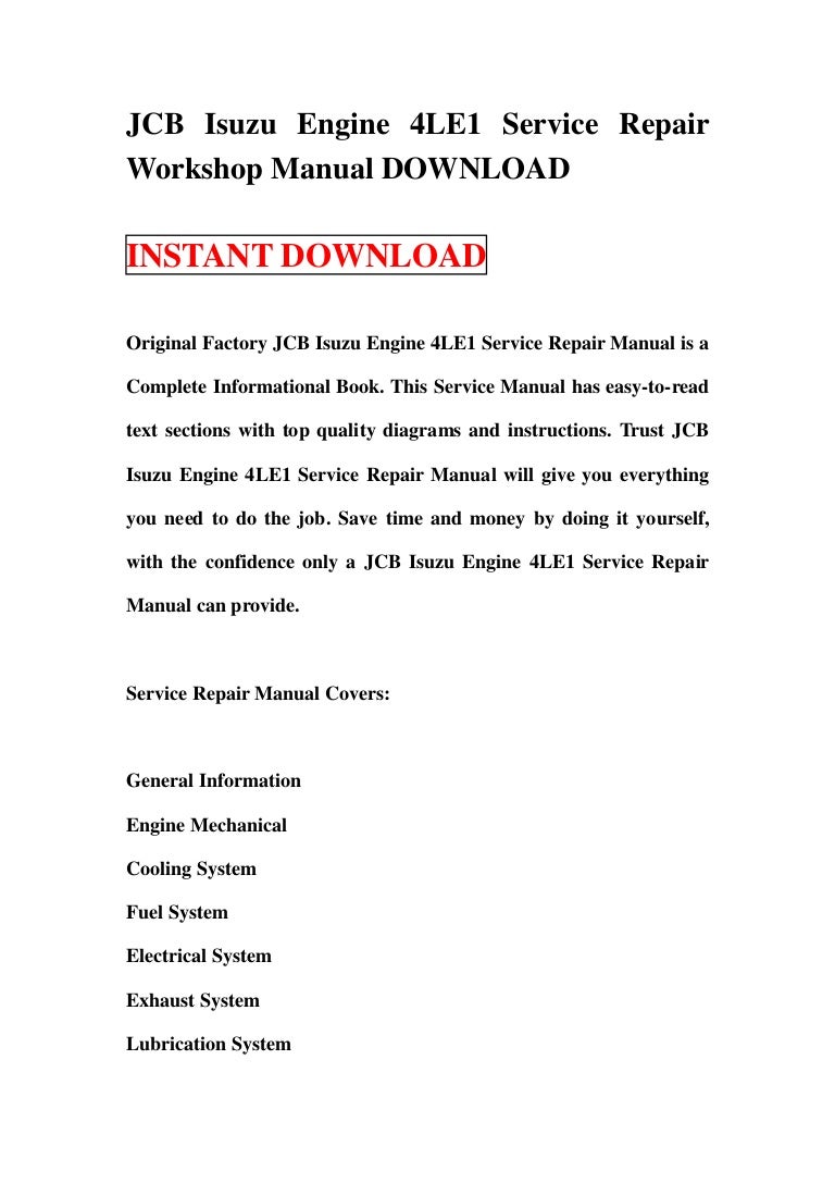 9806-4000-130103165351-phpapp01-thumbnail-4.jpg?cb= JCB Isuzu Engine 4LE1 Service Repair ...