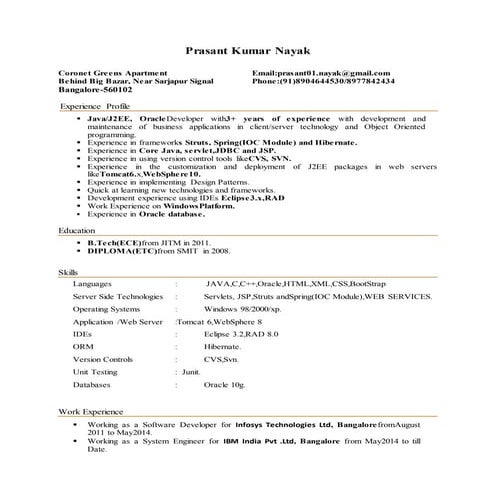 Prasant_nayak_IBM_3Yr_Exp