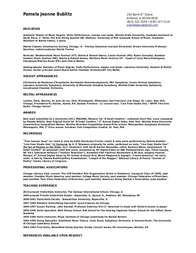Resume February 2016
