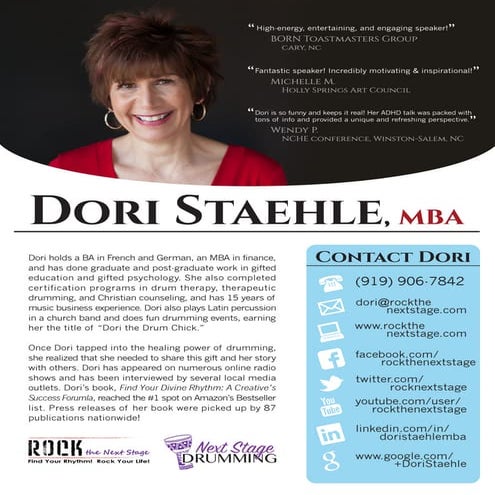 Dori Staehle_Speaker One Sheet