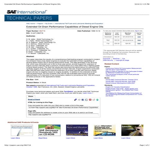 Sae paper 881825 | PDF