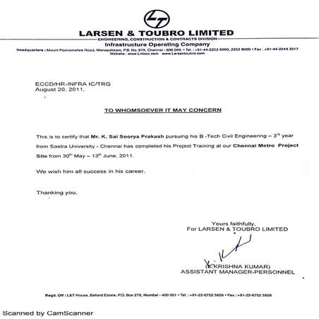 Experience Certificate - KCE_1 | PDF