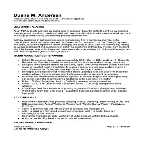 Leadership Resume 2016