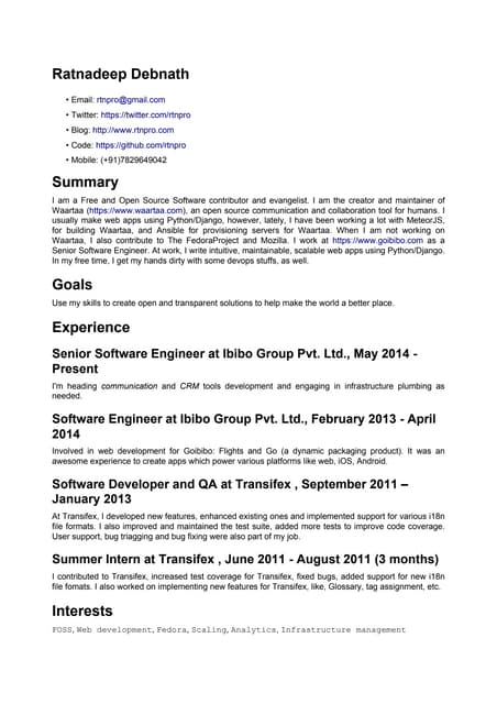 resume