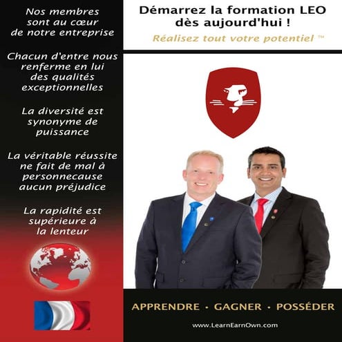 Démarrez la formation LEO dès aujourd'hui