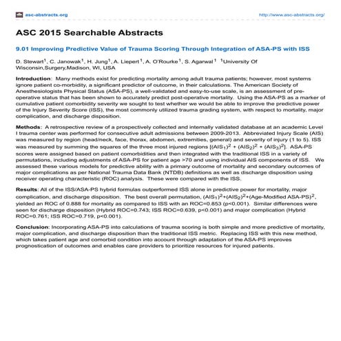 ASC 2015 Searchable Abstracts