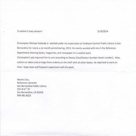 Letter of Recommendation by Manlin Chiu