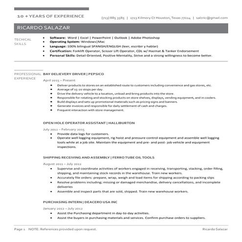 Ricardo Resume 2015 5