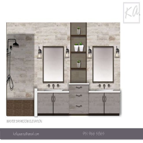 MASTER BATHROOM ELEVATION