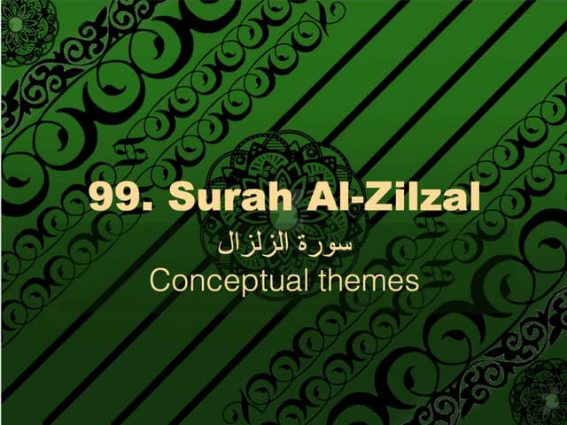 99. Surah Al-Zilzal