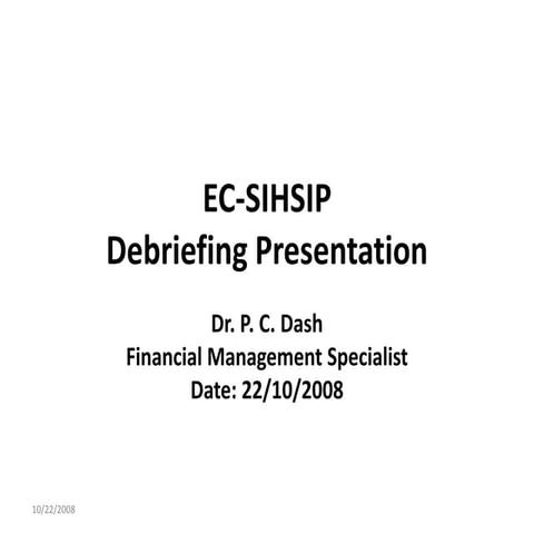 Debriefing - Presentation