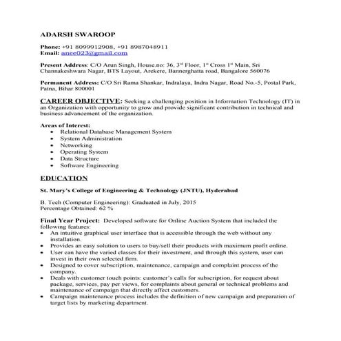 Resume_Adarsh