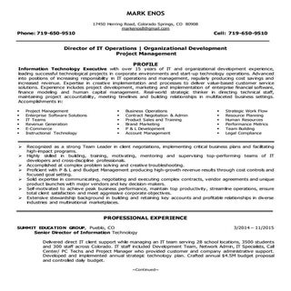 Mark Enos LinkedIn Resume