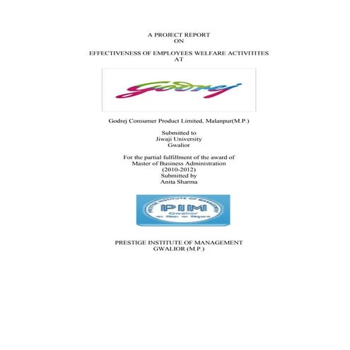 summer-training-report-on-employees-welfare-activities-at-godrej