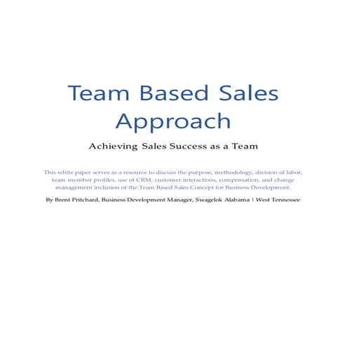 Team Based Sales Approach Concept Whitepaper Linkedin (1)