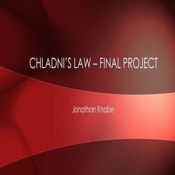 Chladni’s Law – Final Project
