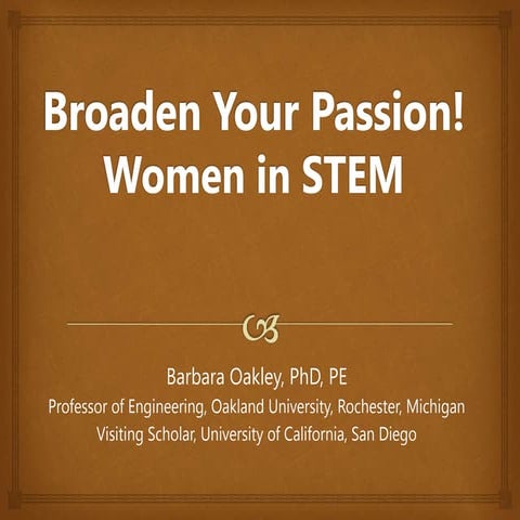Women in STEM Bedales Oakley