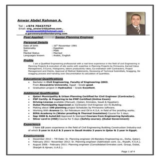 Senior2 Planning Engineer Anwar.c.v...