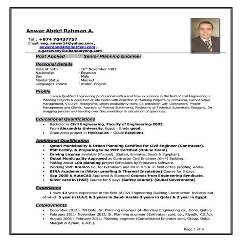 Senior2 Planning Engineer Anwar.c.v(word97)