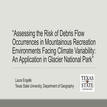 Assessing the Risk of Debris Flow Occurrence in Mountainous Recreation ...