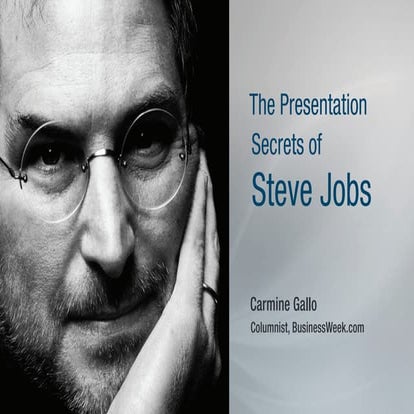 BusinessWeek: The Presentation Secrets of Steve Jobs