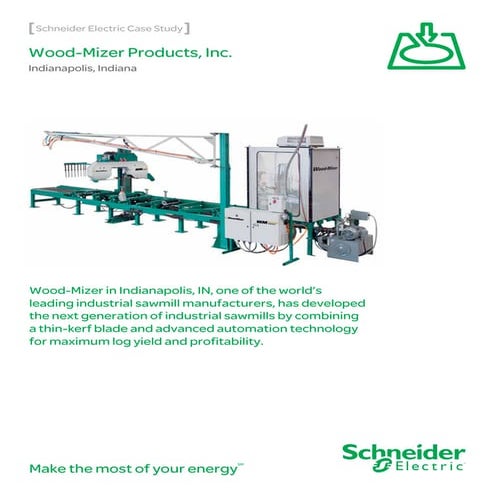 Industrial sawmill solution Wood Mizer