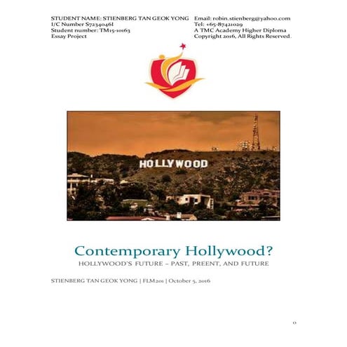 Ironman & Hollywood Final Draft 2016