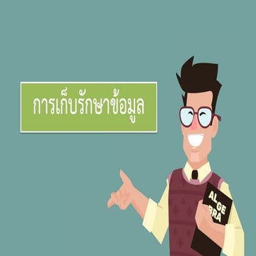 การเก็บรักษาข้อมูล 