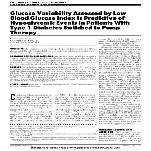 Glycated Hemoglobin and Triglycerides in type 2 diabetes mellitus | PDF