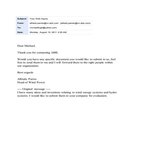Letter from ABB Spain | DOCX
