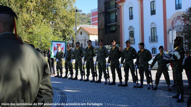 99º aniversário do armistício celebrado em Portalegre