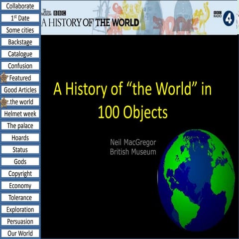 A History of the World in 100 Articles | PPTX