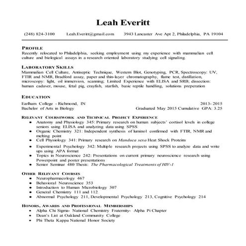Babb Resume | PDF