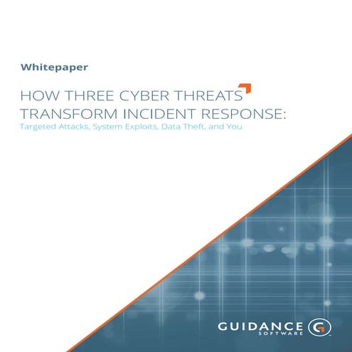 EXTERNAL - Whitepaper - How 3 Cyber ThreatsTransform Incident Response 081516