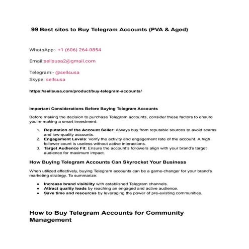 99 Best sites to Buy Telegram Accounts (PVA & Aged).pdf