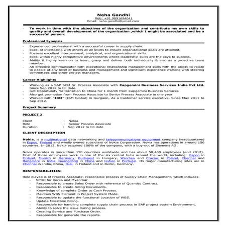 Neha Gandhi resume