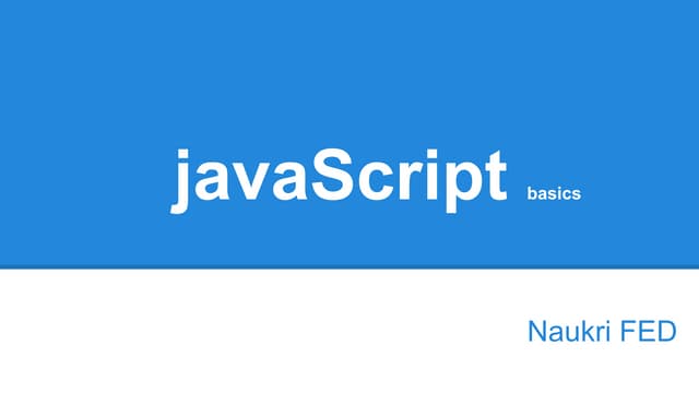 JS basics
