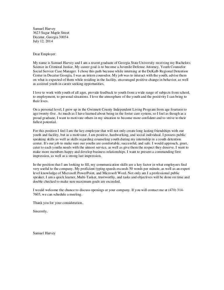 harveys youth counselor cover letter counselor cover letter