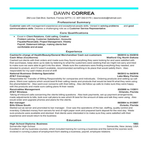 Mary Ann Cv | DOCX