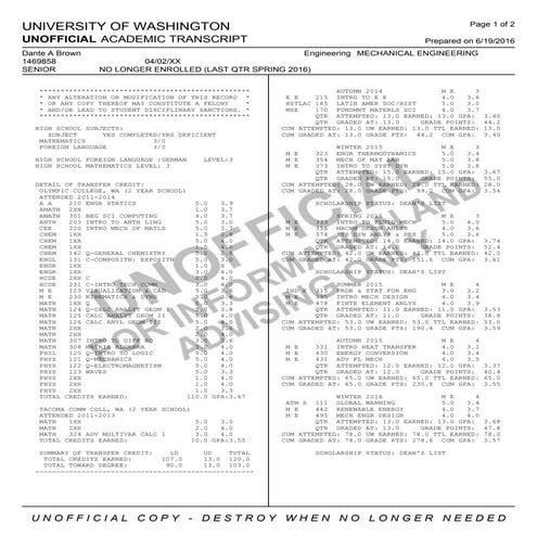 UWUnofficialTranscript_Spring2016