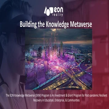 EON Reality Knowledge Metaverse Program (EKM Program)
