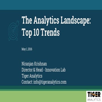 Top 10 Analytics Trends 2016