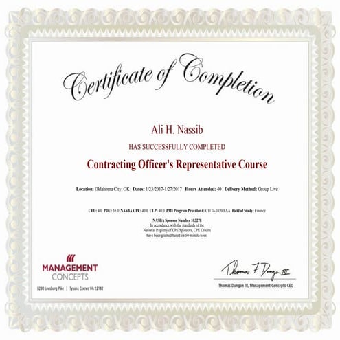 CERTIFICATION - CPRS 2015 | PDF