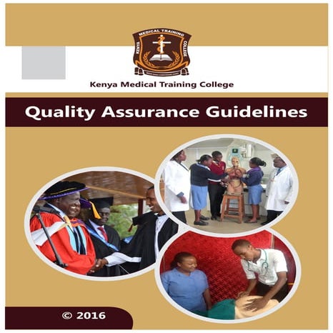 KMTC Quality Assurance Guidelines 2016