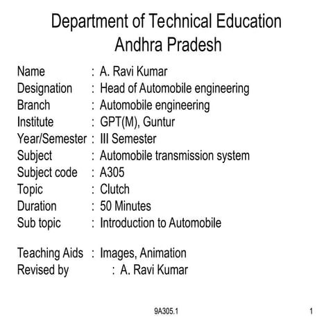 autombile transmission system9A305.1.ppt