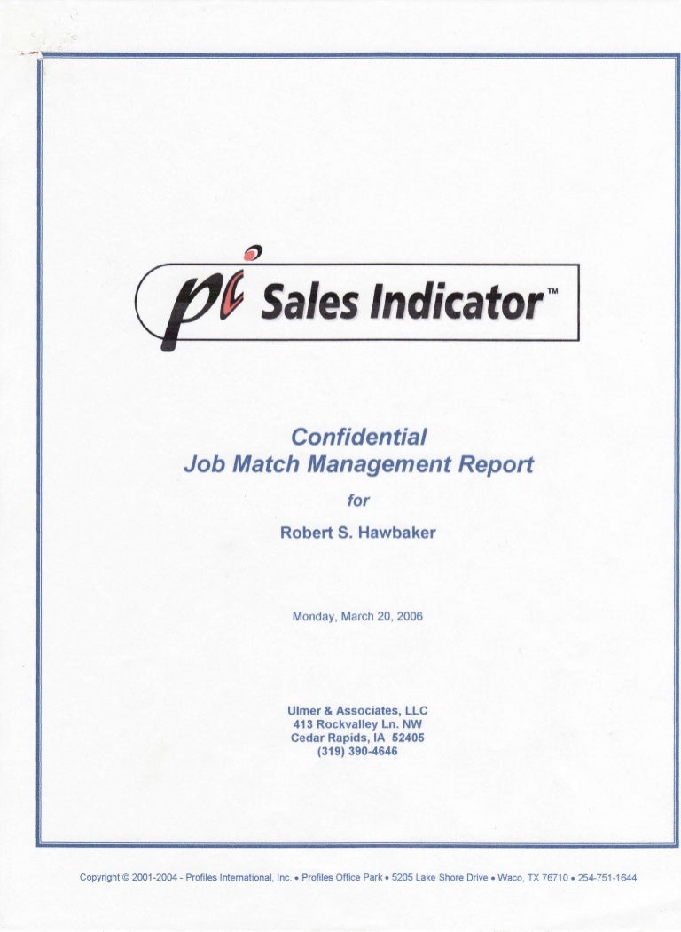 Sales Aptitude Test
