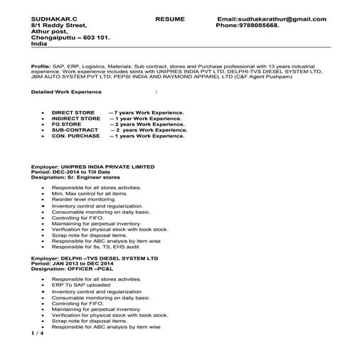 Sudhakar Resume new | DOC