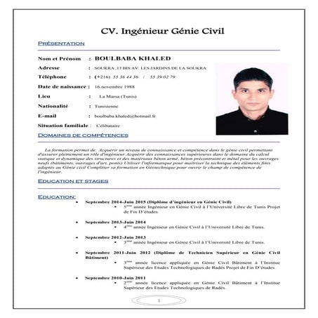 cv boulbaba khaled