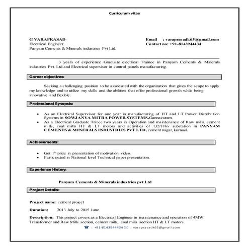 varaprasad panyam cements