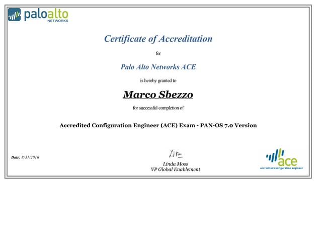 Palo Alto ACE 101 Certification PPT Palo Alto ACE 101 Certification PPT